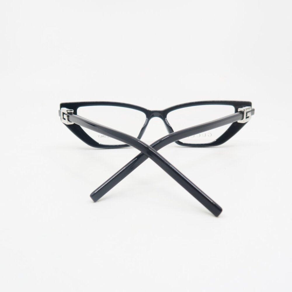 Gucci GG1683O 001 53mm.  Black, Cat Eye, New Women's Eyeglasses. - Picture 9 of 10